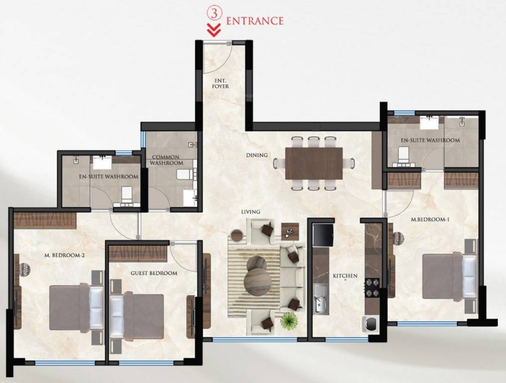  aaradhya evoq Floor Plan Floor Plan