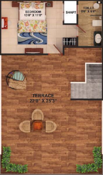  villa Floor Plan Terrace Floor Plan