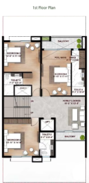  adi wellness villas Floor Plan First Floor Plan