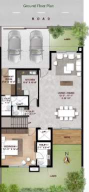  adi wellness villas Floor Plan Ground Floor Plan