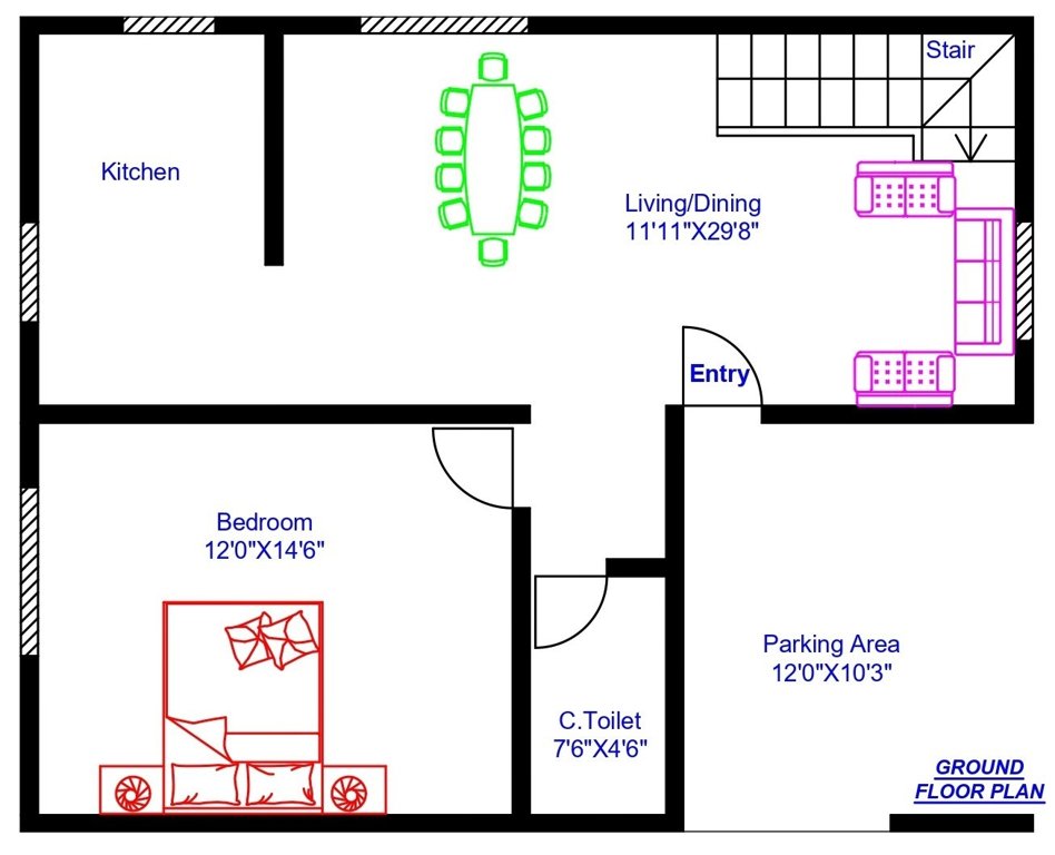  swosti garden Floor Plan Ground Floor Plan