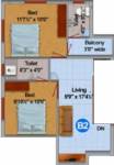  residency Floor Plan Upper Level Duplex Plan