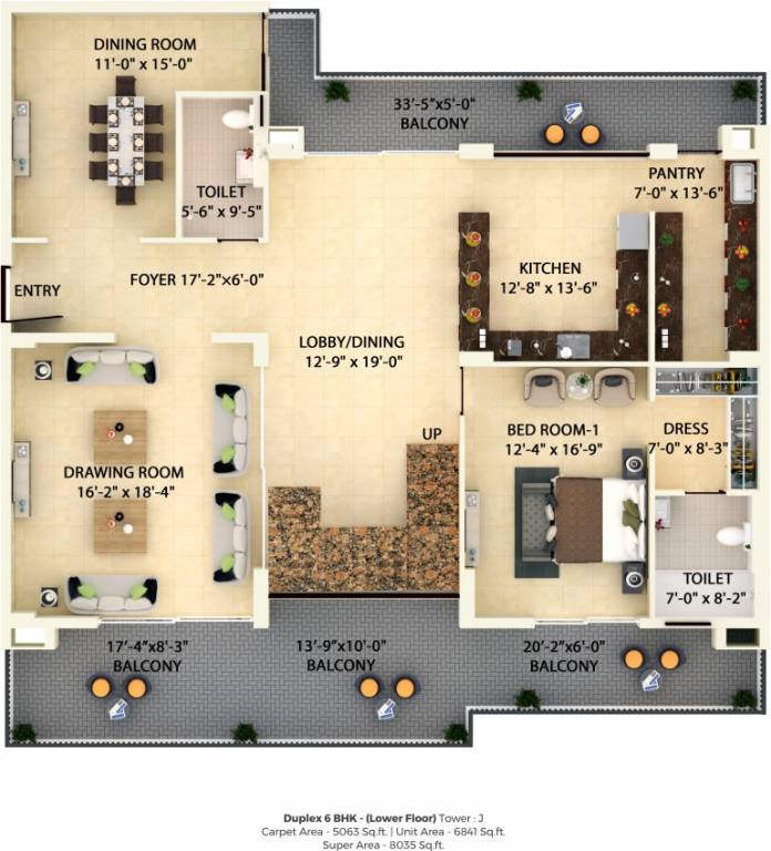 Lower Level Duplex Plan green lotus utsav Floor Plan Lower Level Duplex Plan