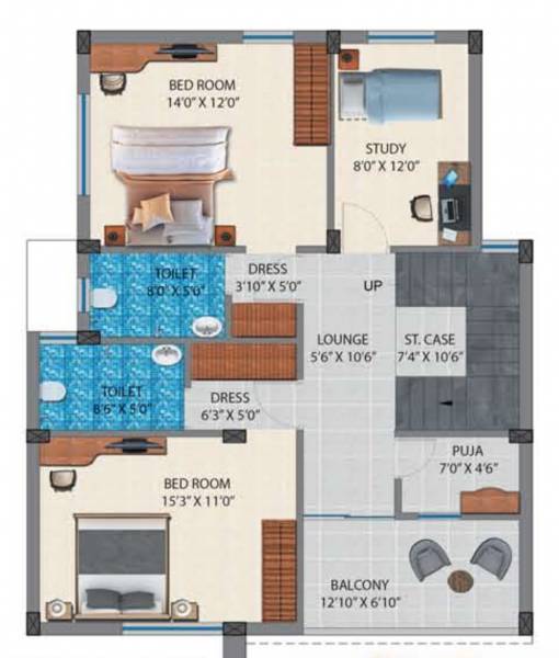 First Floor Plan kokila-villa-ivory Floor Plan First Floor Plan