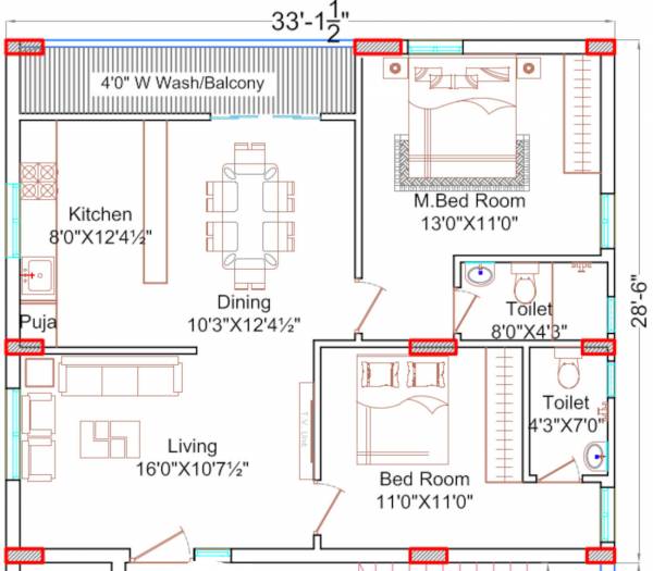  kaveraah-residency Floor Plan Floor Plan