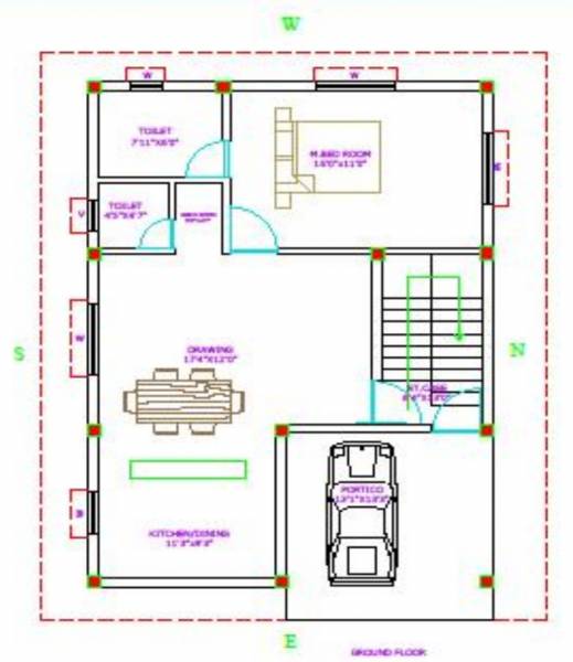  avenue Floor Plan Ground Floor Plan