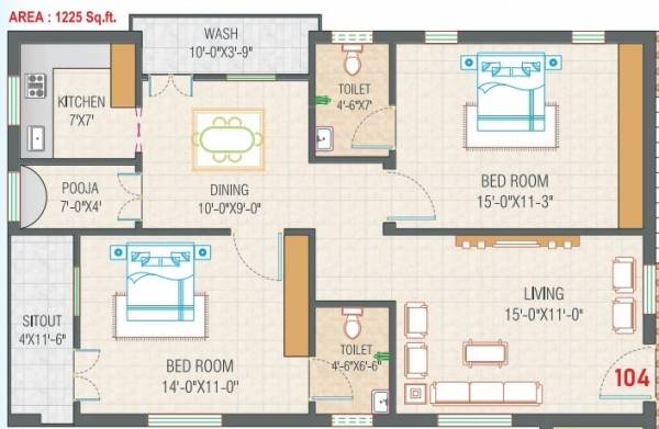  kamakshi-residency Floor Plan Floor Plan