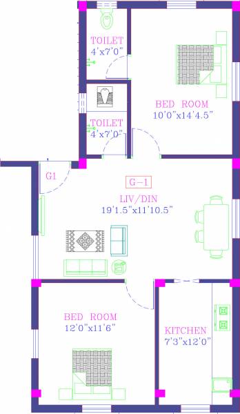  sai-muruga-flats Floor Plan Floor Plan