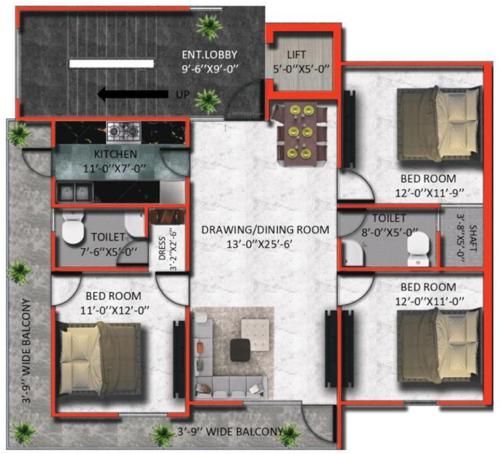 Floor Plan jaipuria-sunrise-homes Floor Plan Floor Plan