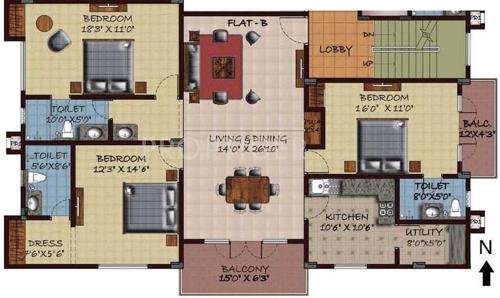 Sumanth Sreshta Ragasudha (3BHK+3T (1,859 sq ft) 1859 sq ft)