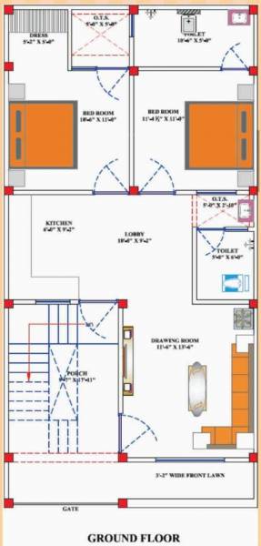  residency Floor Plan Ground Floor Plan