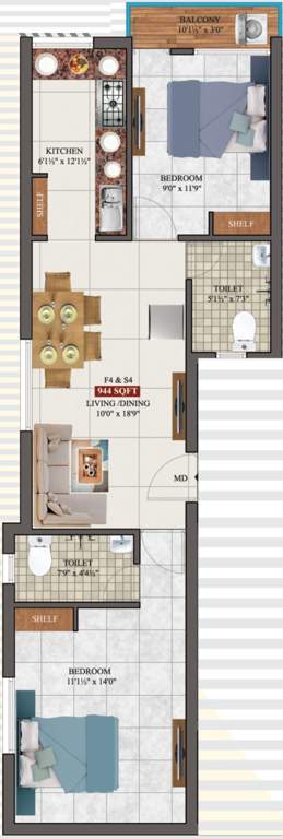  titanite and topaz apartment Floor Plan Floor Plan