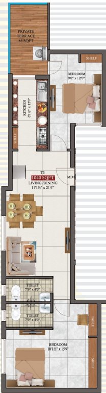 titanite and topaz apartment Floor Plan Floor Plan