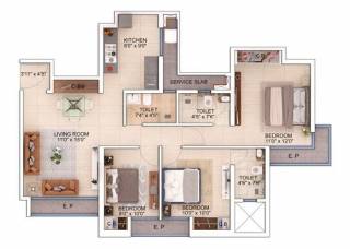 Floor Plan mahavir-spring-daffodils-p3 Floor Plan Floor Plan
