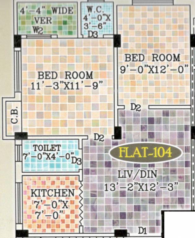  garden residency Floor Plan Floor Plan