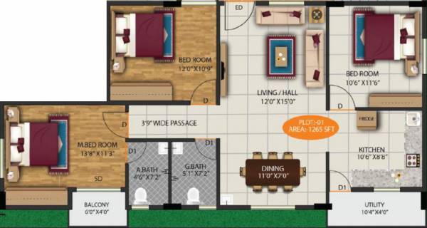  aarna-sunshine Floor Plan Floor Plan