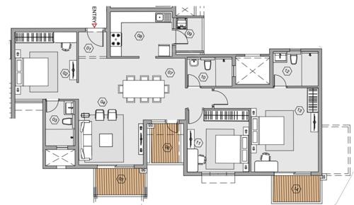  purva-park-hill-wing-a Floor Plan Floor Plan