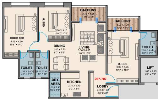  saffron residency Floor Plan Floor Plan