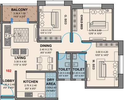  saffron residency Floor Plan Floor Plan