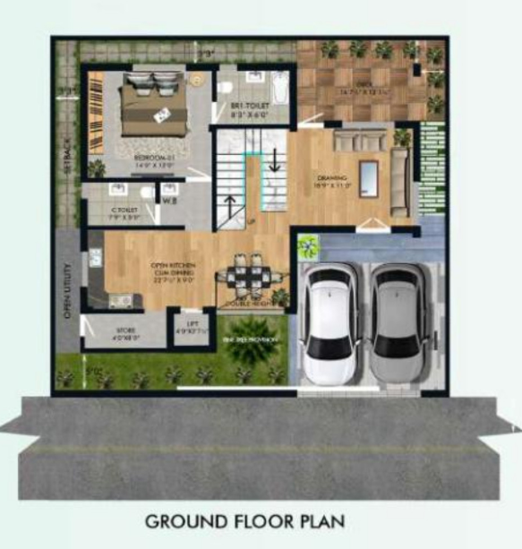  pine crest Floor Plan Ground Floor Plan