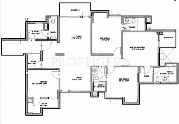 Assotech Springfields (3BHK+4T (1,993 sq ft) + Servant Room 1993 sq ft) Assotech Springfields (3BHK+4T (1,993 sq ft) + Servant Room 1993 sq ft)