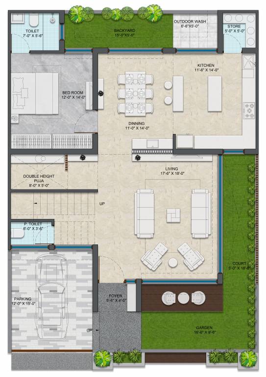  siddhivinayak serene Floor Plan Ground Floor Plan