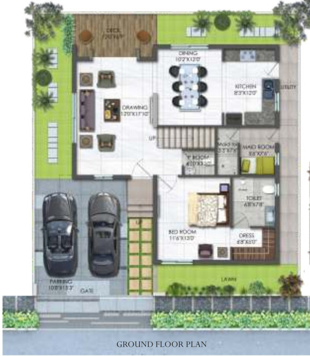  bougainvillea Floor Plan Ground Floor Plan