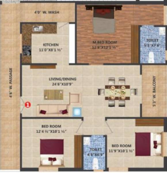  poojitha-nivas Floor Plan Floor Plan