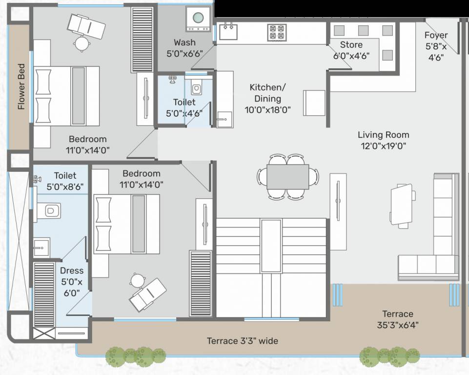 harmony Floor Plan Lower Level Penthouse Plan