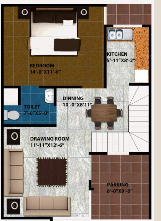 shri sai villas Floor Plan Ground Floor Plan