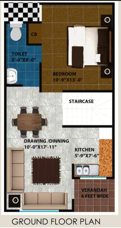 shri sai villas Floor Plan Ground Floor Plan