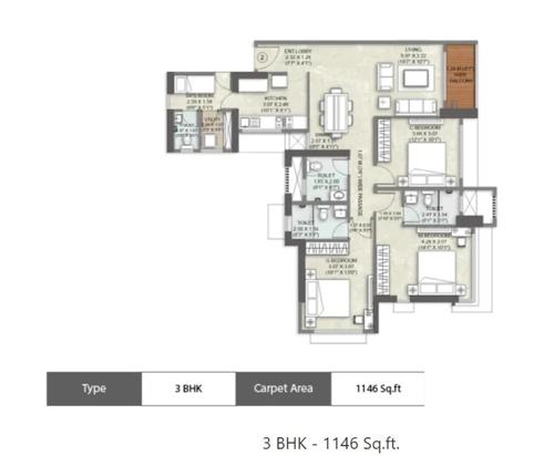  kalpataru-vienta Floor Plan Floor Plan