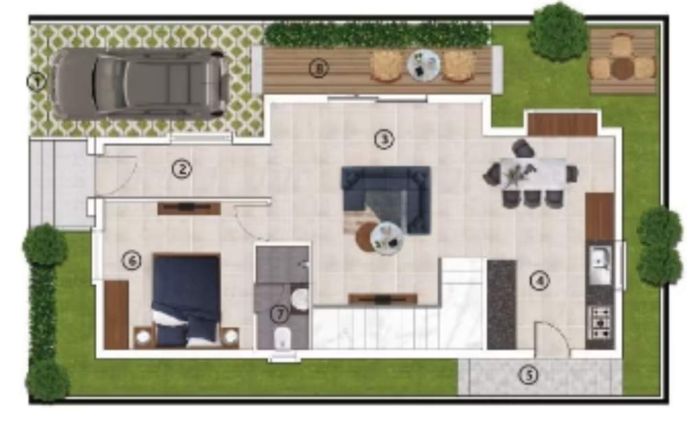  village Floor Plan Ground Floor Plan