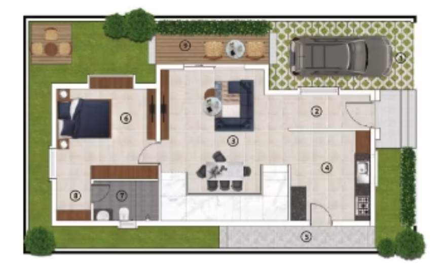  village Floor Plan Ground Floor Plan