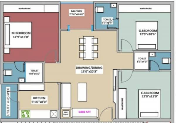  krishnas-mahalaxmi-nilyam Floor Plan Floor Plan