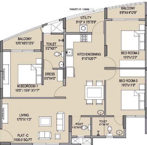  landmark-apartments-phase-iii Floor Plan Floor Plan