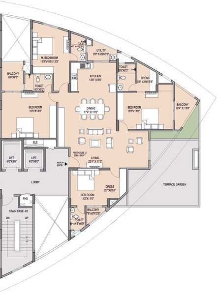  landmark apartments phase iii Floor Plan Floor Plan