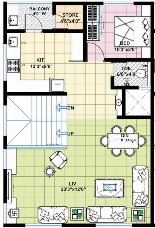  the villas Floor Plan First Floor Plan