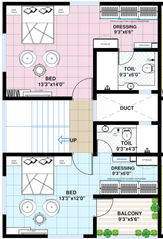  the villas Floor Plan Second Floor Plan