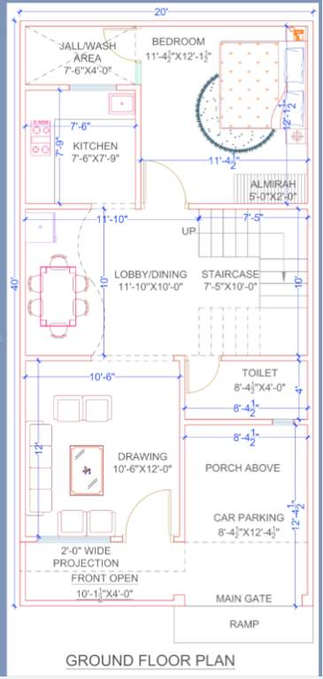  raj yog residency Floor Plan Ground Floor Plan