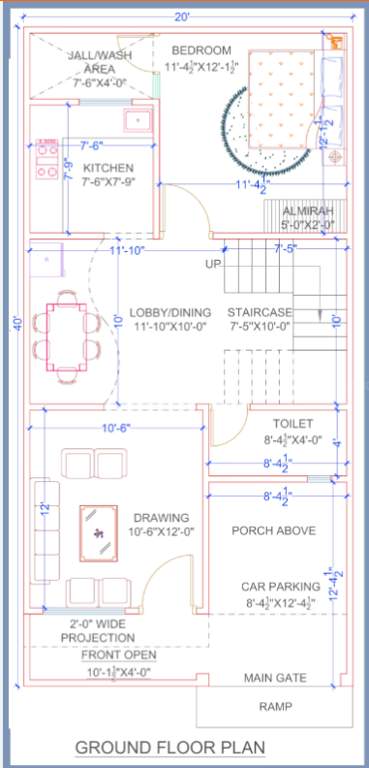  raj yog residency Floor Plan Ground Floor Plan