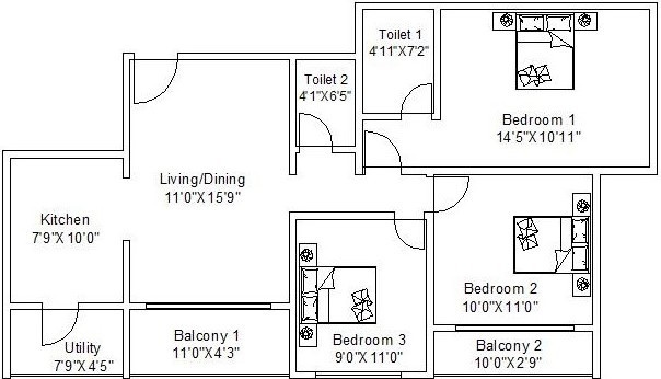  nandanvan Floor Plan Floor Plan