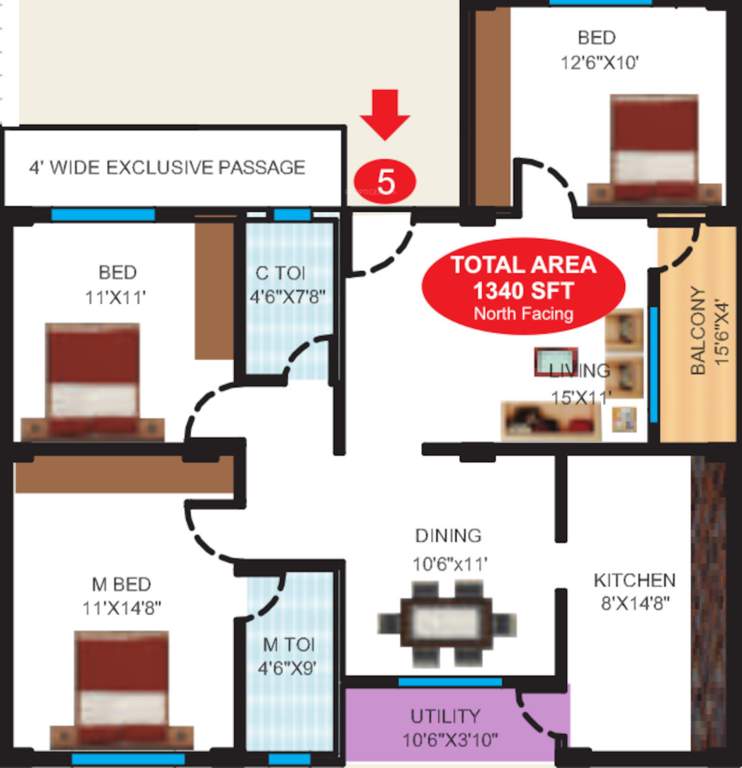  happy homes arka Floor Plan Floor Plan