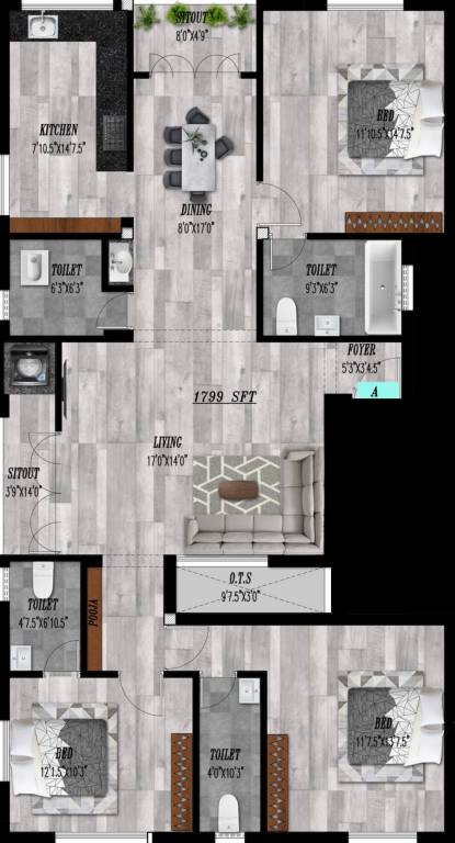  adithya diamond Floor Plan Floor Plan
