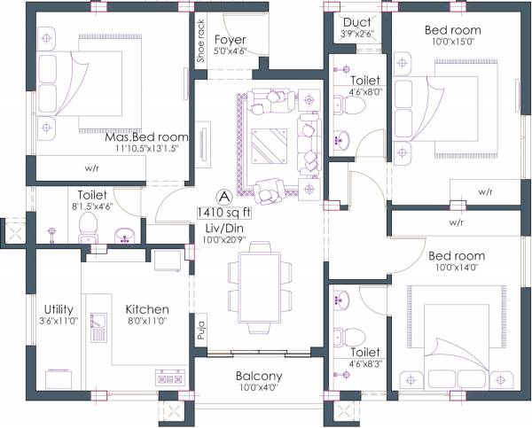  golden-villa Floor Plan Floor Plan