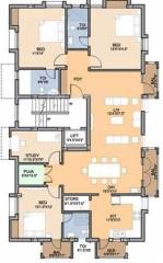 Pushkar Nakshatra (3BHK+3T (2,100 sq ft) + Study Room 2100 sq ft) Pushkar Nakshatra (3BHK+3T (2,100 sq ft) + Study Room 2100 sq ft)