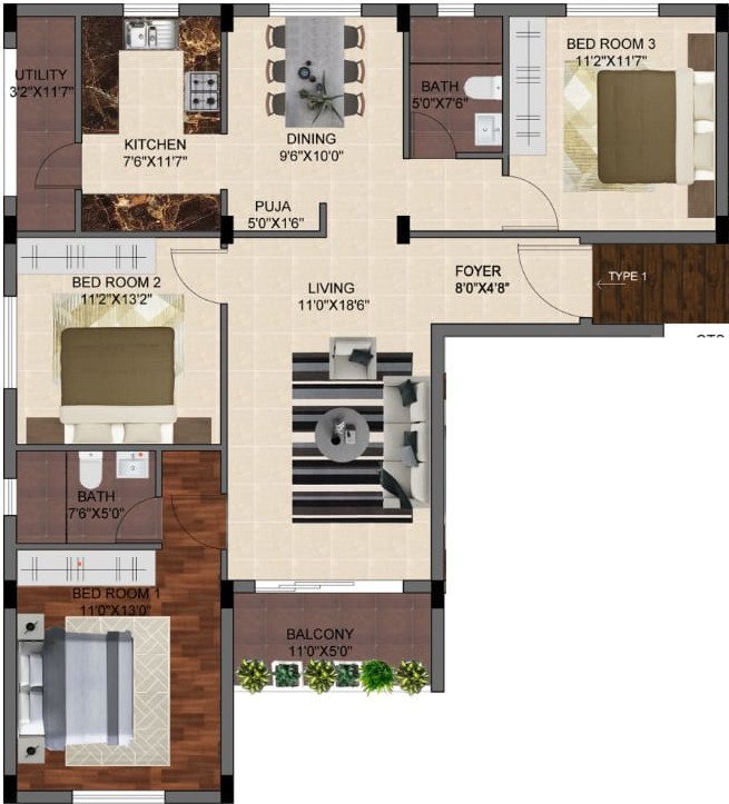  sri aashrayam Floor Plan Floor Plan
