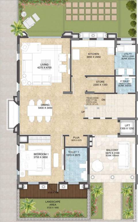  valencia county Floor Plan Ground Floor Plan