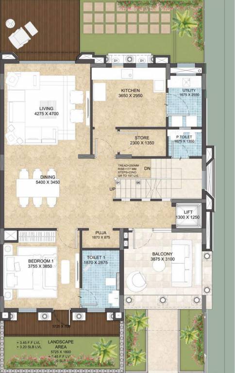  valencia county Floor Plan Ground Floor Plan