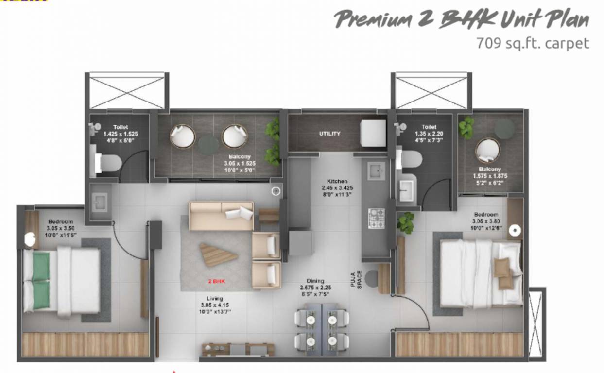 i trend city life Floor Plan Floor Plan